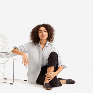 Everlane The Double-Gauze Relaxed Shirt in Fog